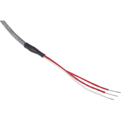 RS PRO PT100 RTD Sensor, 6mm Dia, 35mm Long, 3 Wire, Probe, Class A +250°C Max