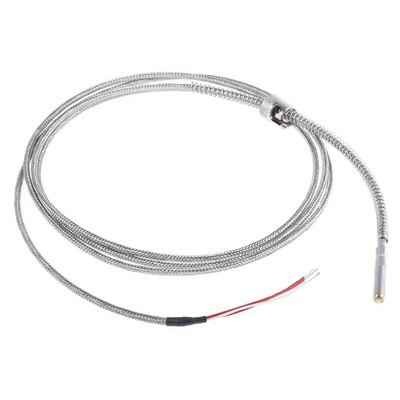RS PRO PT100 RTD Sensor, 6mm Dia, 35mm Long, 3 Wire, Probe, Class A +250°C Max