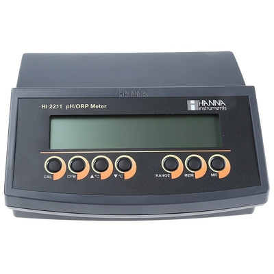 Hanna Instruments pH Meter, -2 → +16 pH HI2211-02
