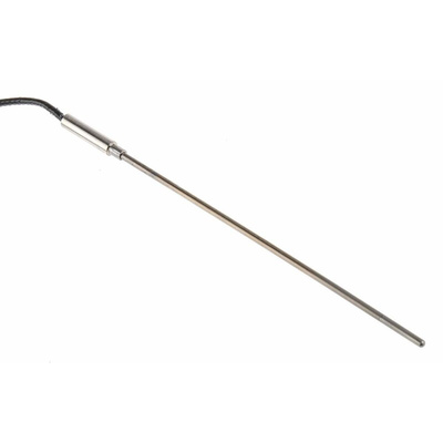 RS PRO PT100 RTD Sensor, 3mm Dia, 150mm Long, 4 Wire, Probe, Class B +500°C Max