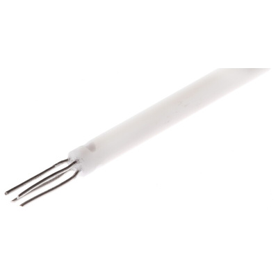 RS PRO PT100 RTD Sensor, 1.5mm Dia, 15mm Long, 2 Wire, Probe, Class A +650°C Max