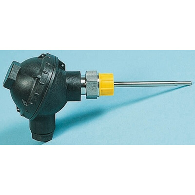 RS PRO PT100 RTD Sensor, 6mm Dia, 500mm Long, 3 Wire, G1/2, Class A +250°C Max