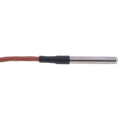 RS PRO PT100 RTD Sensor, 6mm Dia, 50mm Long, 4 Wire, Probe, Class B +200°C Max