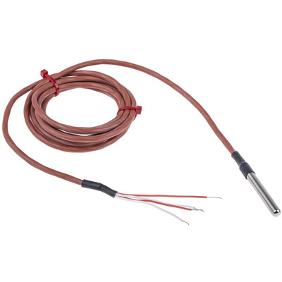 RS PRO PT100 RTD Sensor, 6mm Dia, 50mm Long, 4 Wire, Probe, Class B +200°C Max