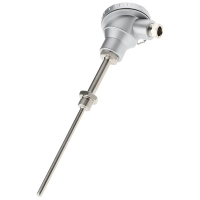 RS PRO PT100 RTD Sensor, 8mm Dia, 150mm Long, 4 Wire, G1/2, Class B +450°C Max