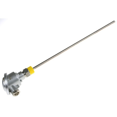 RS PRO PT100 RTD Sensor, 8mm Dia, 350mm Long, 3 Wire, G1/2, Class B +250°C Max