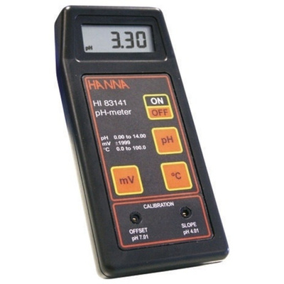 Hanna Instruments pH Meter, 0 → +14 pH HI 83141