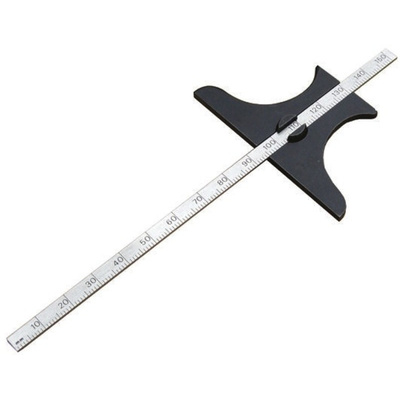 RS PRO 150mm Metric Depth Gauge, Stainless Steel, Steel, 470g, With RS Calibration