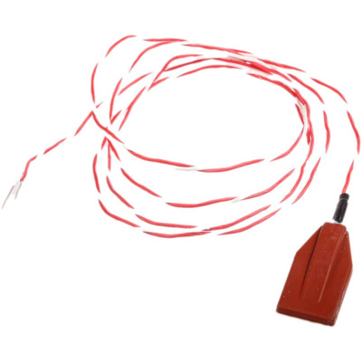 RS PRO PT1000 RTD Sensor, 15mm Dia, 30mm Long, 2 Wire, Patch Sensor, Class B +150°C Max