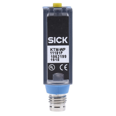 Sick Contrast Sensors 12.5 mm, LED, PNP, 100 mA, 12 → 24 V dc, IP67