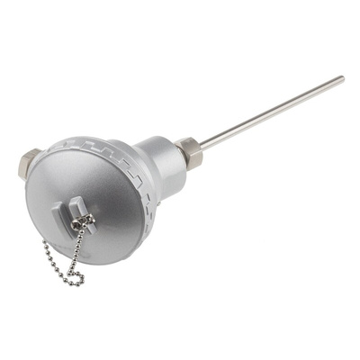 RS PRO PT100 RTD Sensor, 6mm Dia, 150mm Long, 3 Wire, G1/2, Class B +450°C Max