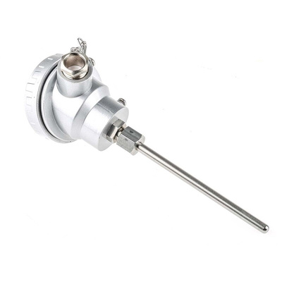 RS PRO PT100 RTD Sensor, 6mm Dia, 100mm Long, 4 Wire, Probe, Class B +450°C Max