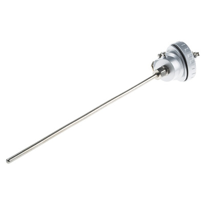 RS PRO PT100 RTD Sensor, 6mm Dia, 300mm Long, 4 Wire, Probe, Class B +450°C Max