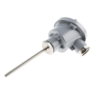RS PRO PT100 RTD Sensor, 6mm Dia, 100mm Long, 4 Wire, Probe, Class B +450°C Max