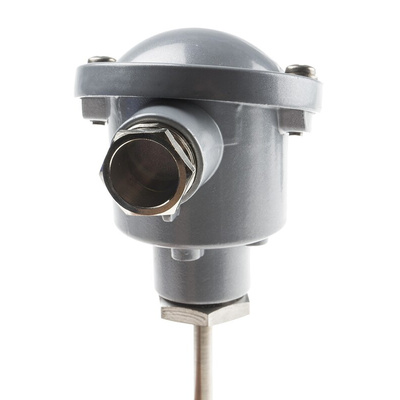 RS PRO PT100 RTD Sensor, 6mm Dia, 100mm Long, 4 Wire, Probe, Class B +450°C Max