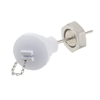 RS PRO PT100 RTD Sensor, 6mm Dia, 75mm Long, 4 Wire, RJT Nut, Class B +150°C Max