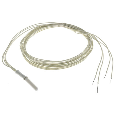 RS PRO PT100 RTD Sensor, 2.8mm Dia, 15mm Long, 4 Wire, Probe, Class B +350°C Max