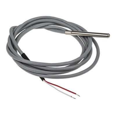 RS PRO PT1000 RTD Sensor, 5mm Dia, 50mm Long, 2 Wire, Class A +100°C Max