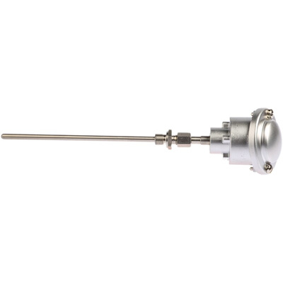 RS PRO PT100 RTD Sensor, 6mm Dia, 200mm Long, 3 Wire, G1/4, Class A +250°C Max