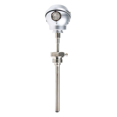 RS PRO PT100 RTD Sensor, 5.7mm Dia, 120mm Long, 3 Wire, G1/2, A Class +250°C Max