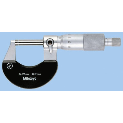Mitutoyo 102-218 External Micrometer, Range 25 mm →50 mm, With UKAS Calibration