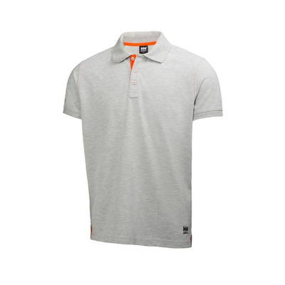 79025_950-M | Helly Hansen Oxford Grey Cotton Polo Shirt, UK- M, EUR- M