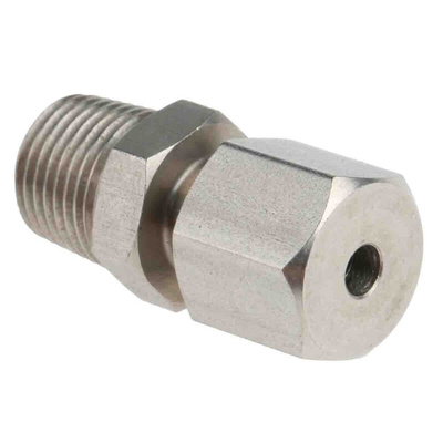 RS PRO Thermocouple Compression Fitting for Use with Thermocouple, 1/8 BSPT, 3mm Probe, RoHS Compliant Standard