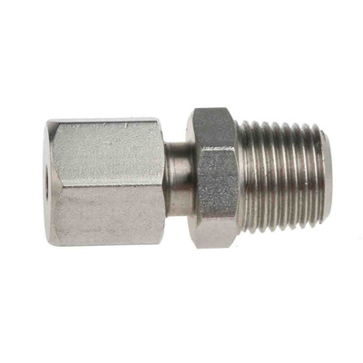 RS PRO Thermocouple Compression Fitting for Use with Thermocouple, 1/8 BSPT, 3mm Probe, RoHS Compliant Standard