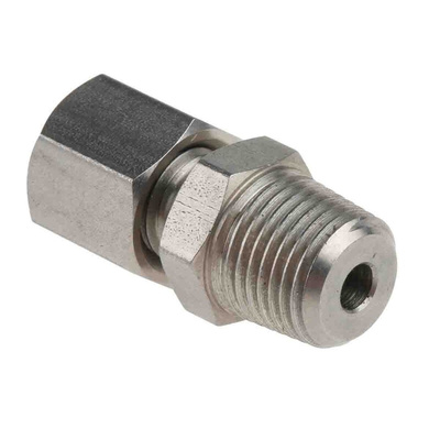 RS PRO Thermocouple Compression Fitting for Use with Thermocouple, 1/8 BSPT, 3mm Probe, RoHS Compliant Standard