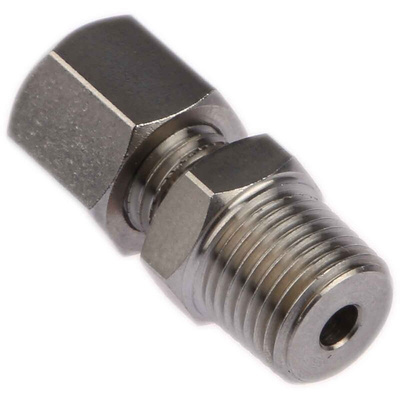 RS PRO Thermocouple Compression Fitting for Use with Thermocouple, 1/8 BSPT, 1.5mm Probe, RoHS Compliant Standard