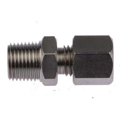 RS PRO Thermocouple Compression Fitting for Use with Thermocouple, 1/8 BSPT, 1.5mm Probe, RoHS Compliant Standard