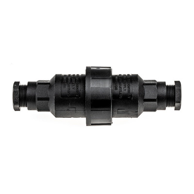 Bulgin 3 Pole IP68 Rating Cable Mount Female/Male Mains Inline Connector Rated At 16A