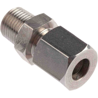 RS PRO Thermocouple Compression Fitting for Use with Thermocouple, 1/8 BSPT, 1/4in Probe, RoHS Compliant Standard