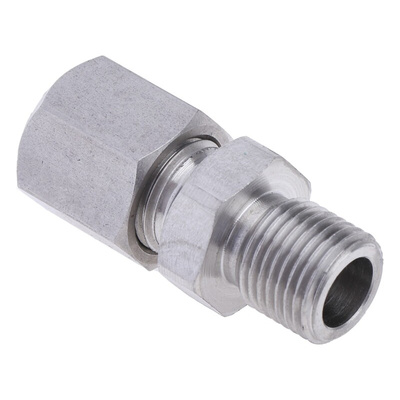 RS PRO Thermocouple Compression Fitting for Use with Thermocouple, 1/8 BSP, 1/4in Probe, RoHS Compliant Standard