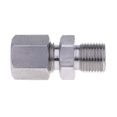 RS PRO Thermocouple Compression Fitting for Use with Thermocouple, 1/8 BSP, 1/4in Probe, RoHS Compliant Standard