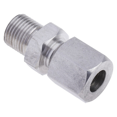 RS PRO Thermocouple Compression Fitting for Use with Thermocouple, 1/8 BSP, 1/4in Probe, RoHS Compliant Standard