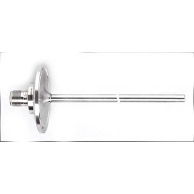 ifm electronic PT100 RTD Sensor, 6mm Dia, 50mm Long, 4 Wire, 1 1/2 in Tri-Clamp (ISO 2852), +150°C Max