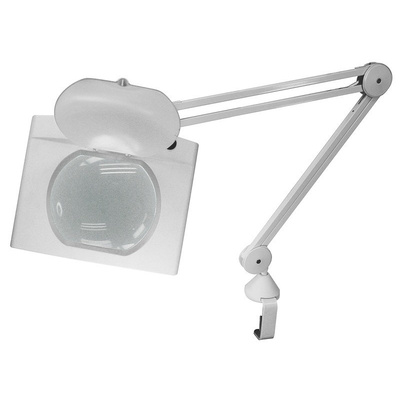 RS PRO LED Magnifier Lamp with Table Clamp Mount, 3dioptre, 190 x 160mm Lens