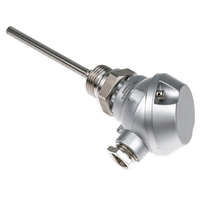 Jumo PT100 RTD Sensor, 6mm Dia, 100mm Long, 2 Wire, G1/2, Class B +400°C Max