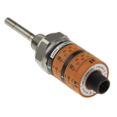 ifm electronic PT1000 RTD Sensor, 6mm Dia, 50mm Long, 4 Wire, G1/4, ±0.1 °K +145°C Max