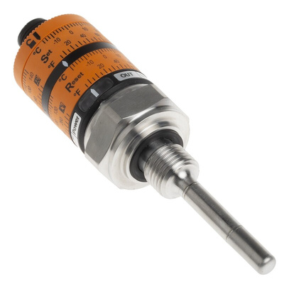 ifm electronic PT1000 RTD Sensor, 6mm Dia, 50mm Long, 4 Wire, G1/4, ±0.1 °K +145°C Max