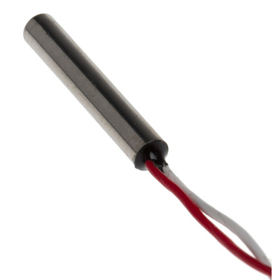 RS PRO PT1000 RTD Sensor, 4mm Dia, 25mm Long, 2 Wire, Probe, +200°C Max
