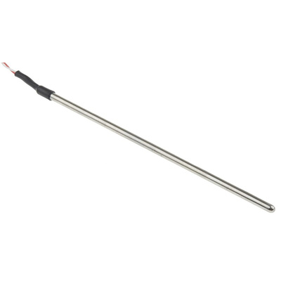 RS PRO PT1000 RTD Sensor, 4mm Dia, 150mm Long, 2 Wire, Probe, +200°C Max