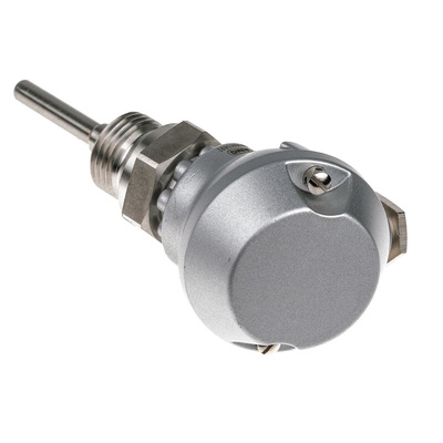 Jumo PT100 RTD Sensor, 6mm Dia, 50mm Long, 2 Wire, G1/2, Class B +400°C Max
