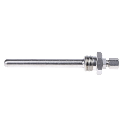 RS PRO Thermowell for Use with Temperature Sensor, 1/2 BSP, 6mm Probe, RoHS Compliant Standard