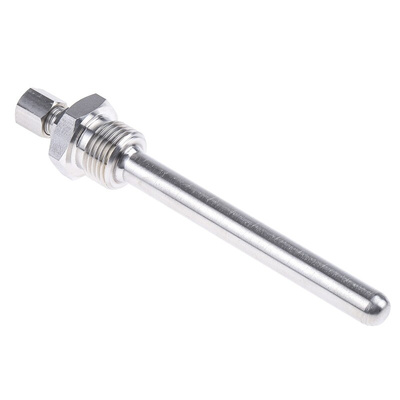 RS PRO Thermowell for Use with Temperature Sensor, 1/2 BSP, 6mm Probe, RoHS Compliant Standard