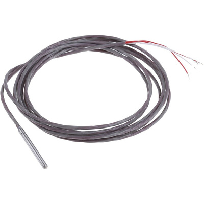 Correge PT100 RTD Sensor, 3mm Dia, 30mm Long, 4 Wire, Probe, Class A +250°C Max