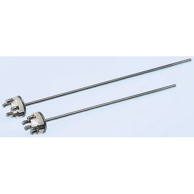 Reckmann PT100 RTD Sensor, 6mm Dia, 405mm Long, +400°C Max