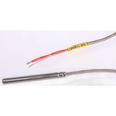 Electrotherm PT100 RTD Sensor, 6mm Dia, 60mm Long, Probe, F0.3 +400°C Max