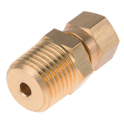 RS PRO Thermocouple Compression Fitting for Use with Thermocouple, 1/4 BSPT, 3mm Probe, RoHS Compliant Standard